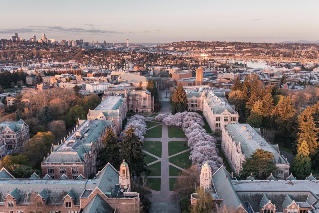Beautiful university campus
